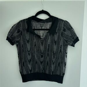 Maison Martin Margiela Black Sheer Blouse